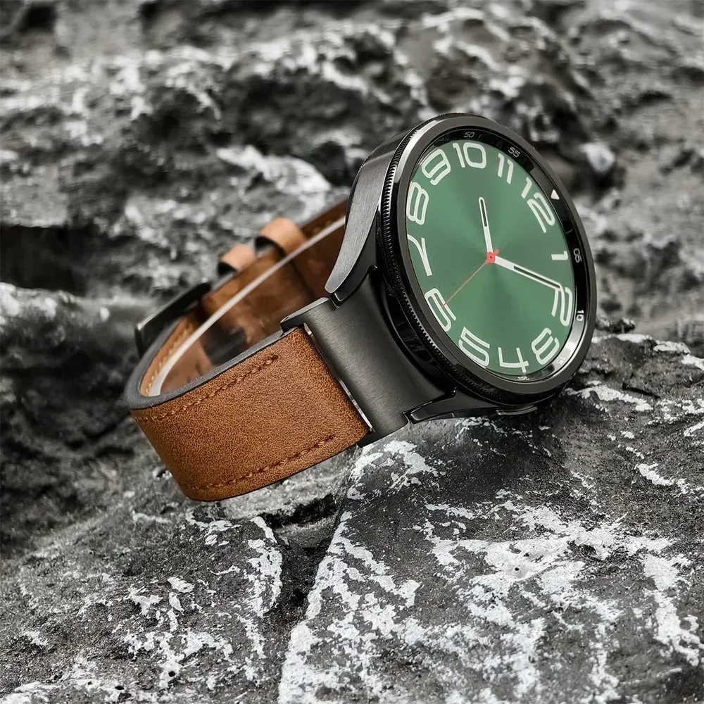 Bracelet montre cuir pour Samsung Galaxy Watch 7 6 5 Pro