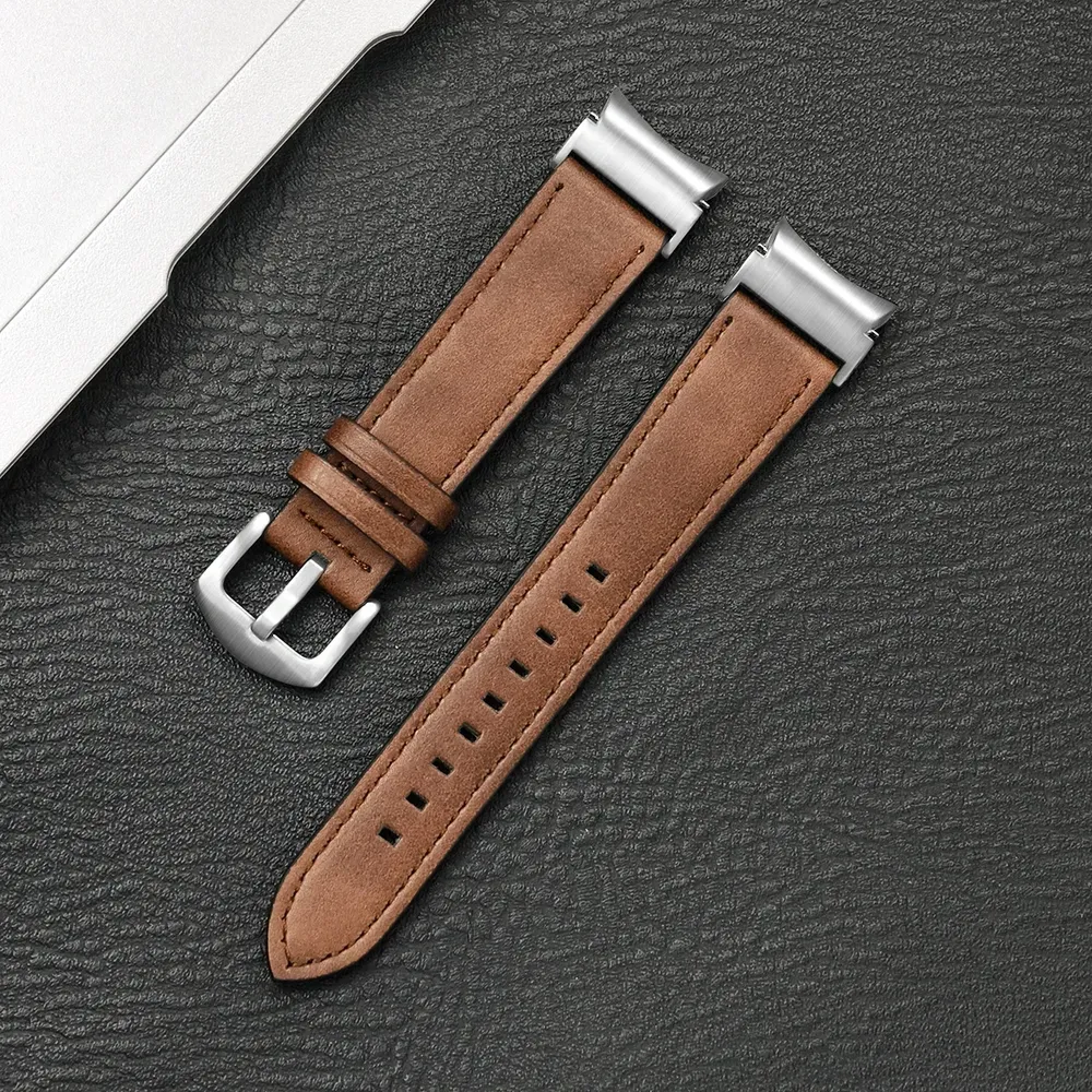 Bracelet montre cuir pour Samsung Galaxy Watch 7 6 5 Pro