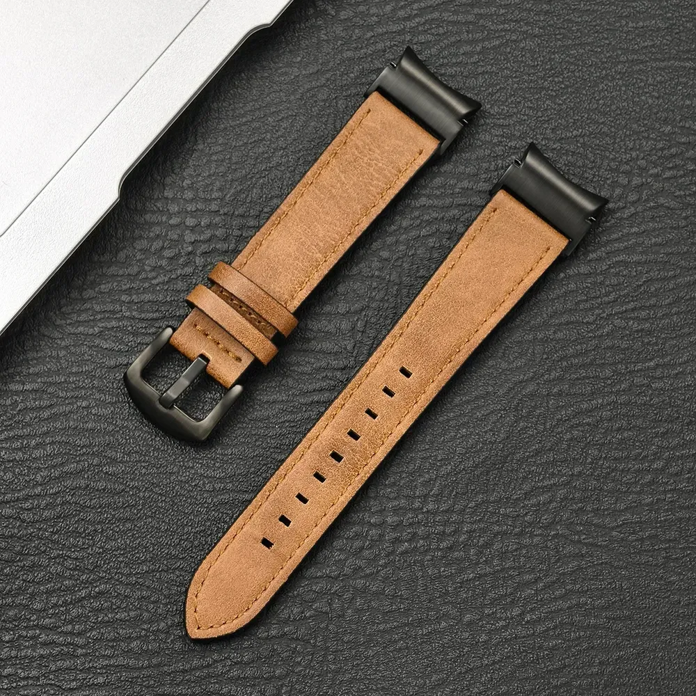 Bracelet montre cuir pour Samsung Galaxy Watch 7 6 5 Pro
