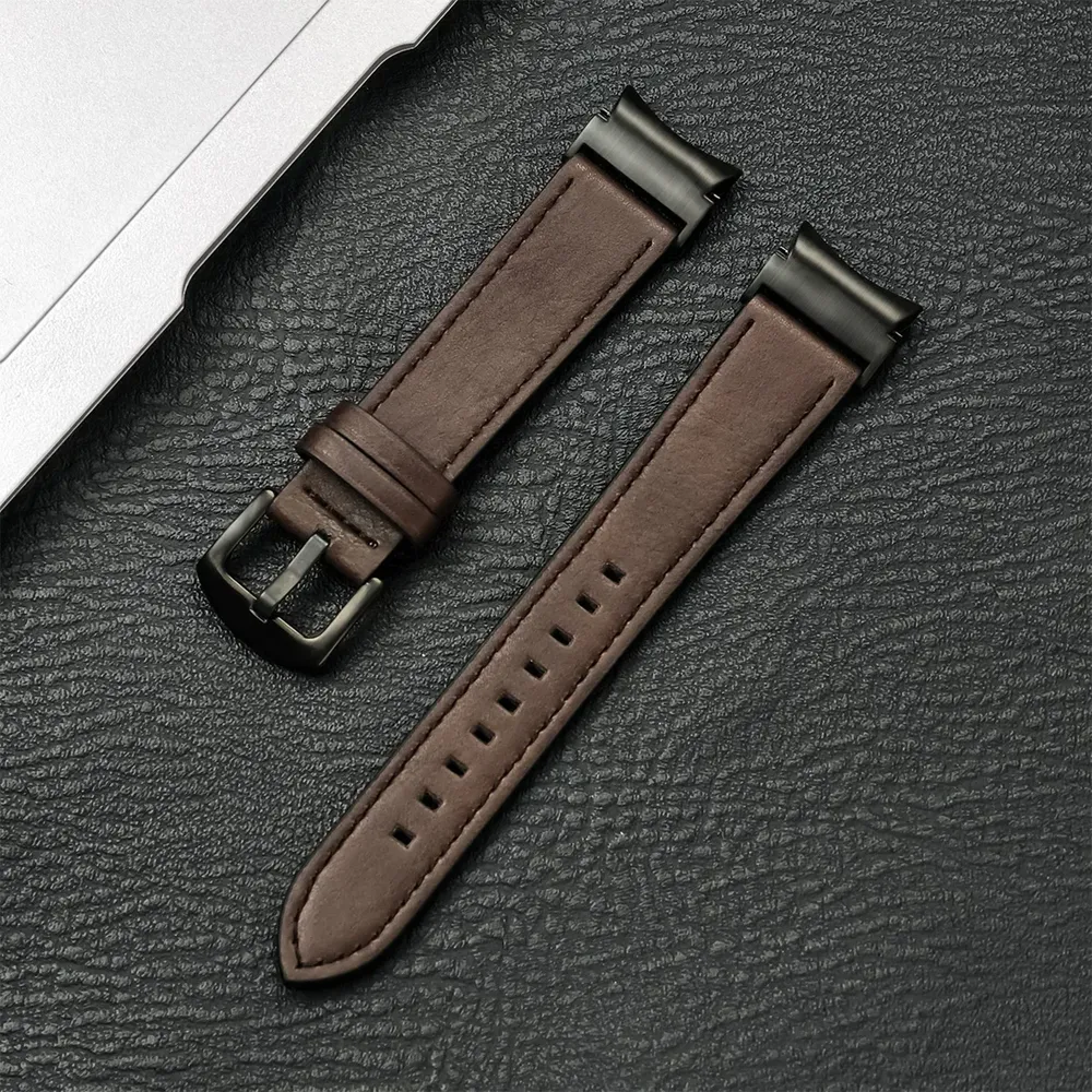 Bracelet montre cuir pour Samsung Galaxy Watch 7 6 5 Pro