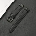 Bracelet montre cuir pour Samsung Galaxy Watch 7 6 5 Pro – Couleur du bracelet Noir Jaune (BB)
