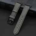 Bracelet montre cuir PU Apple Watch 38 à 49 mm – Couleur du bracelet Cyan