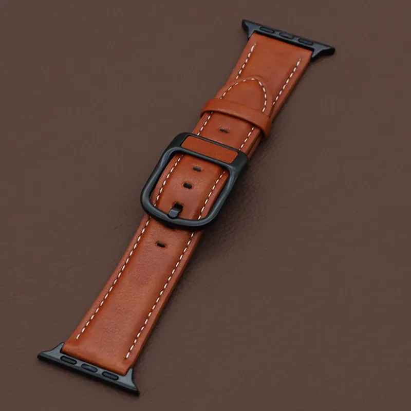 Bracelet montre cuir PU Apple Watch 38 à 49 mm