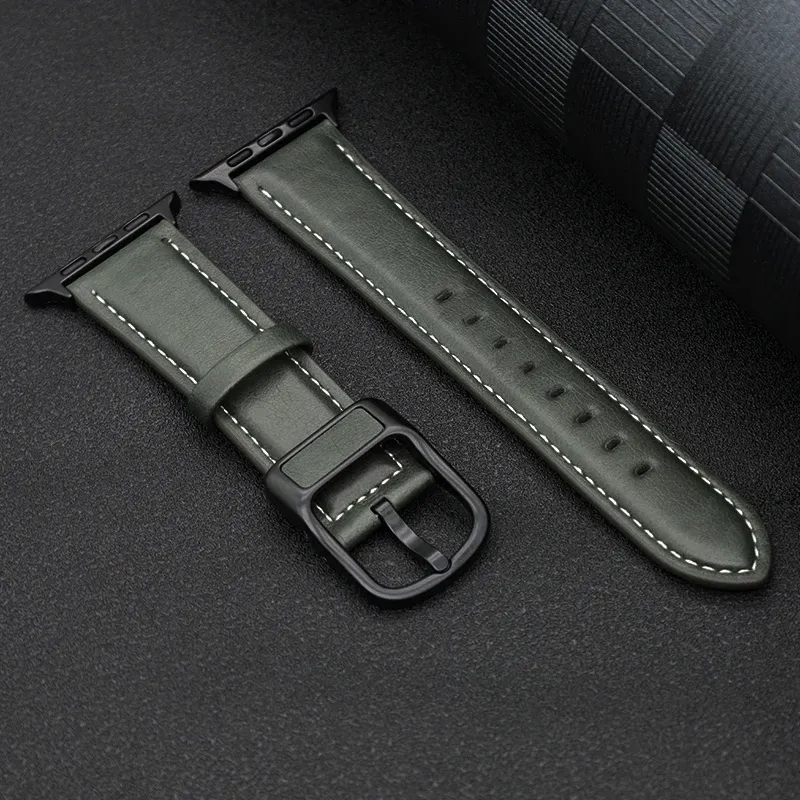Bracelet montre cuir PU Apple Watch 38 à 49 mm