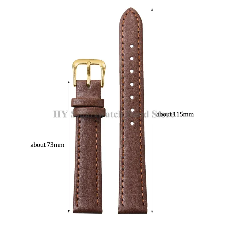Bracelet montre cuir PU fin 8 à 24 mm universel