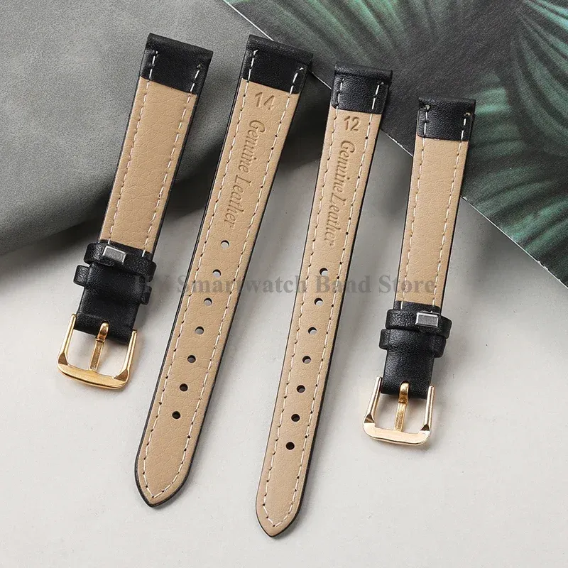 Bracelet montre cuir PU fin 8 à 24 mm universel
