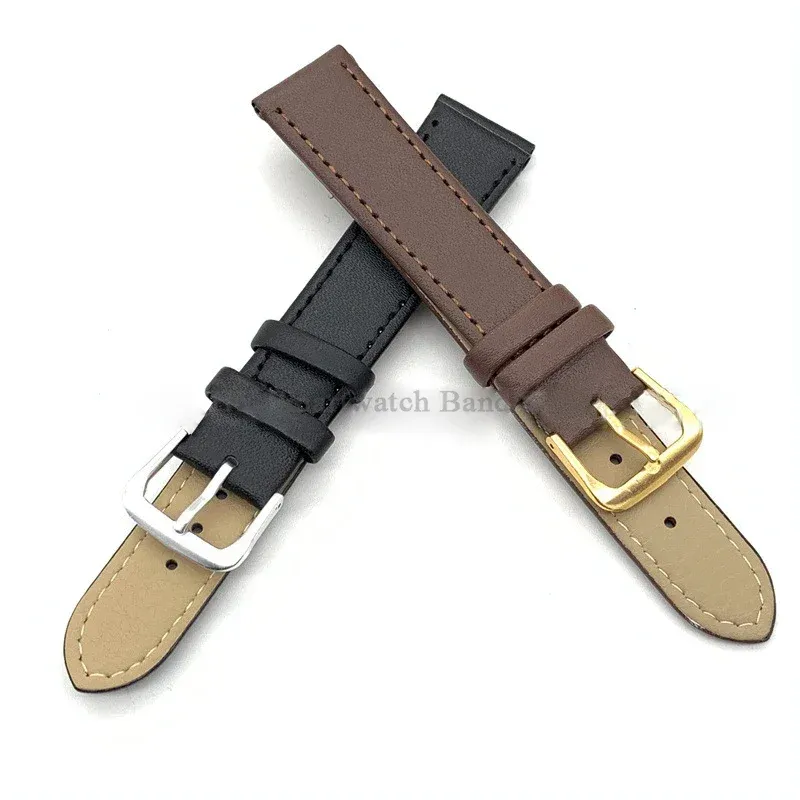 Bracelet montre cuir PU fin 8 à 24 mm universel
