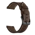 Bracelet montre cuir PU souple 22 mm Huawei Watch – Couleur du bracelet Coffee
