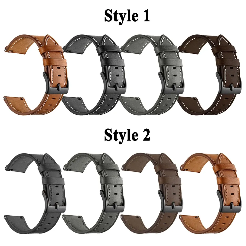 Bracelet montre cuir PU souple 22 mm Huawei Watch