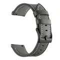 Bracelet montre cuir PU souple 22 mm Huawei Watch – Couleur du bracelet Grey