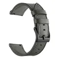 Bracelet montre cuir PU souple 22 mm Huawei Watch – Couleur du bracelet Grey