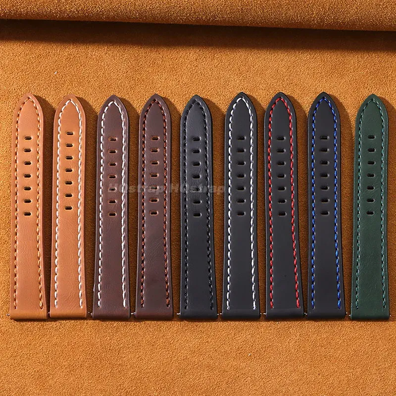 Bracelet montre cuir rétro 18 à 24 mm