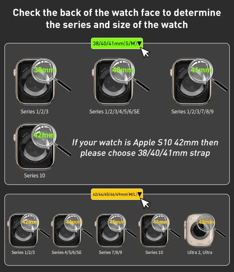 Bracelet montre cuir silicone pour Apple Watch 38 à 49 mm