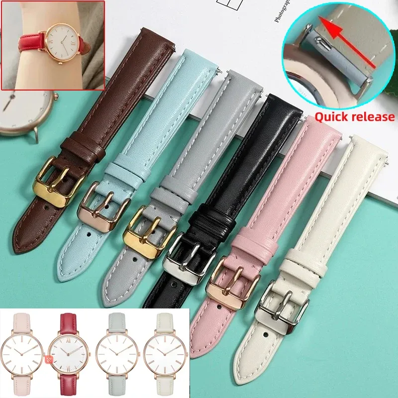 Bracelet montre cuir souple 12 à 18 mm