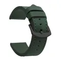 Bracelet montre cuir sport vintage 18 à 24 mm – Band Color Army Green Black