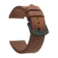 Bracelet montre cuir sport vintage 18 à 24 mm – Band Color Brown Black