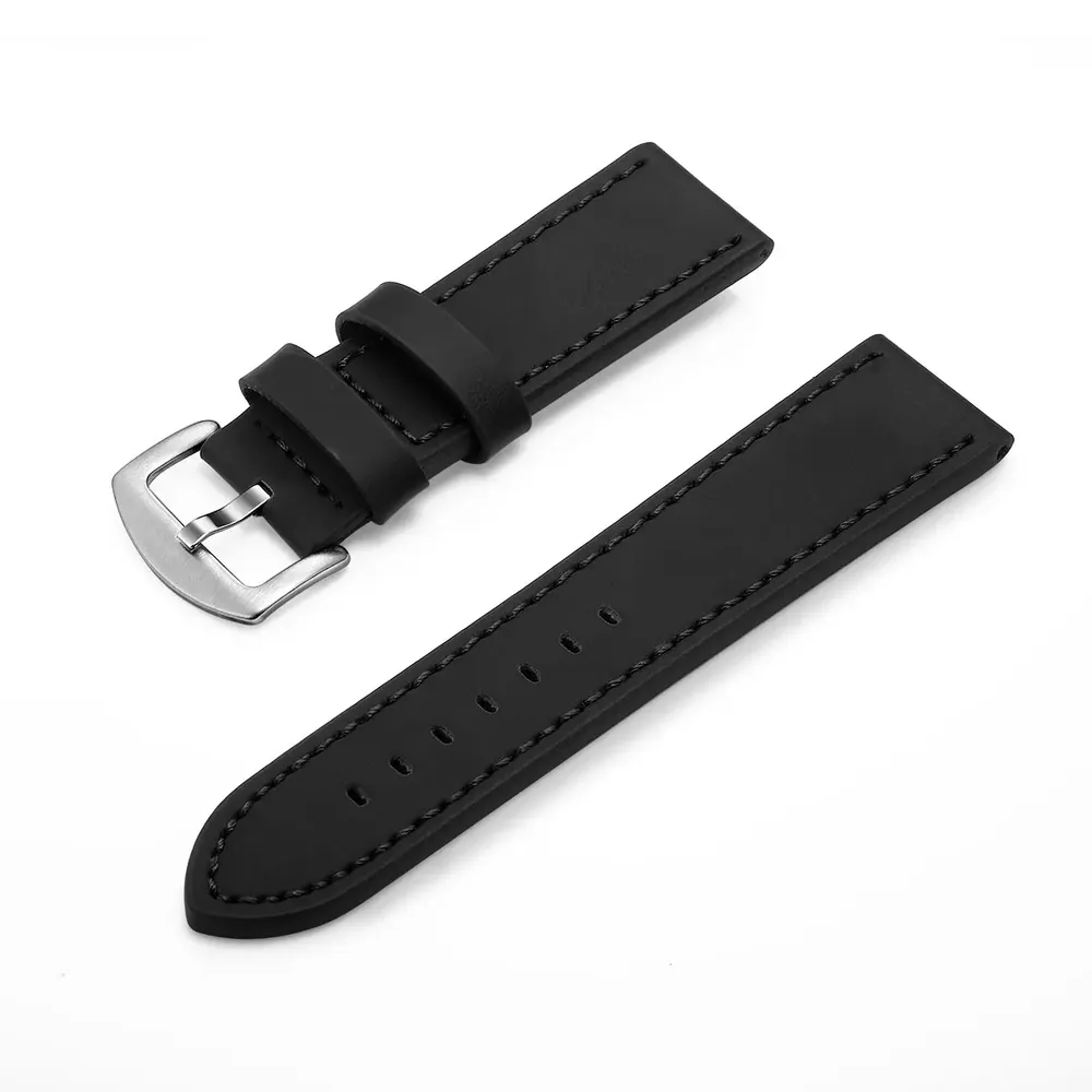 Bracelet montre cuir sport vintage 18 à 24 mm
