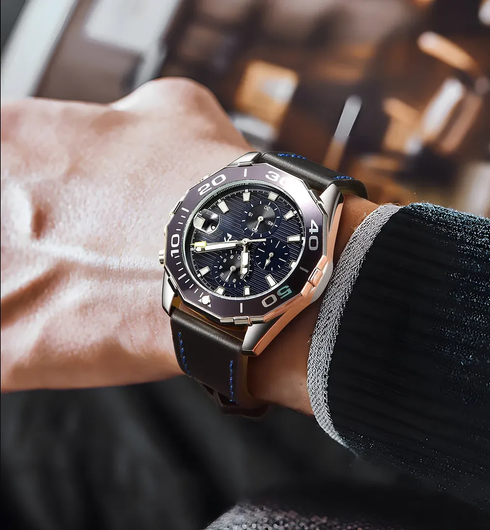 Bracelet montre cuir sport vintage 18 à 24 mm
