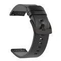 Bracelet montre cuir sport vintage 18 à 24 mm – Band Color Qucik Black  2