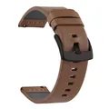 Bracelet montre cuir sport vintage 18 à 24 mm – Band Color Quick Dark Brown 2