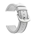 Bracelet montre cuir sport vintage 18 à 24 mm – Band Color White Black Silver