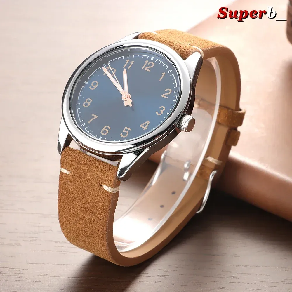 Bracelet montre cuir suédé 14 à 22 mm