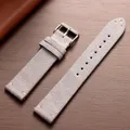 Bracelet montre cuir suédé 14 à 22 mm – Couleur du bracelet light grey