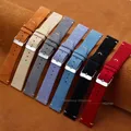 Bracelet montre cuir suédé 14 à 22 mm vintage – 1