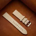 Bracelet montre cuir suédé 14 à 22 mm vintage – Couleur du bracelet beige