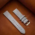 Bracelet montre cuir suédé 14 à 22 mm vintage – Couleur du bracelet light grey