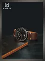 Bracelet montre cuir vache boucle papillon – 5