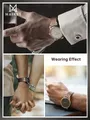 Bracelet montre cuir vache boucle papillon – 6