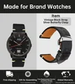 Bracelet montre cuir vache boucle papillon – Couleur du bracelet Black ButterflyClasp