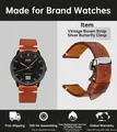 Bracelet montre cuir vache boucle papillon – Couleur du bracelet Brown ButterflyClasp