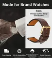 Bracelet montre cuir vache boucle papillon – Couleur du bracelet Coffee G Buckle