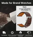 Bracelet montre cuir vache boucle papillon – Couleur du bracelet Coffee S Buckle