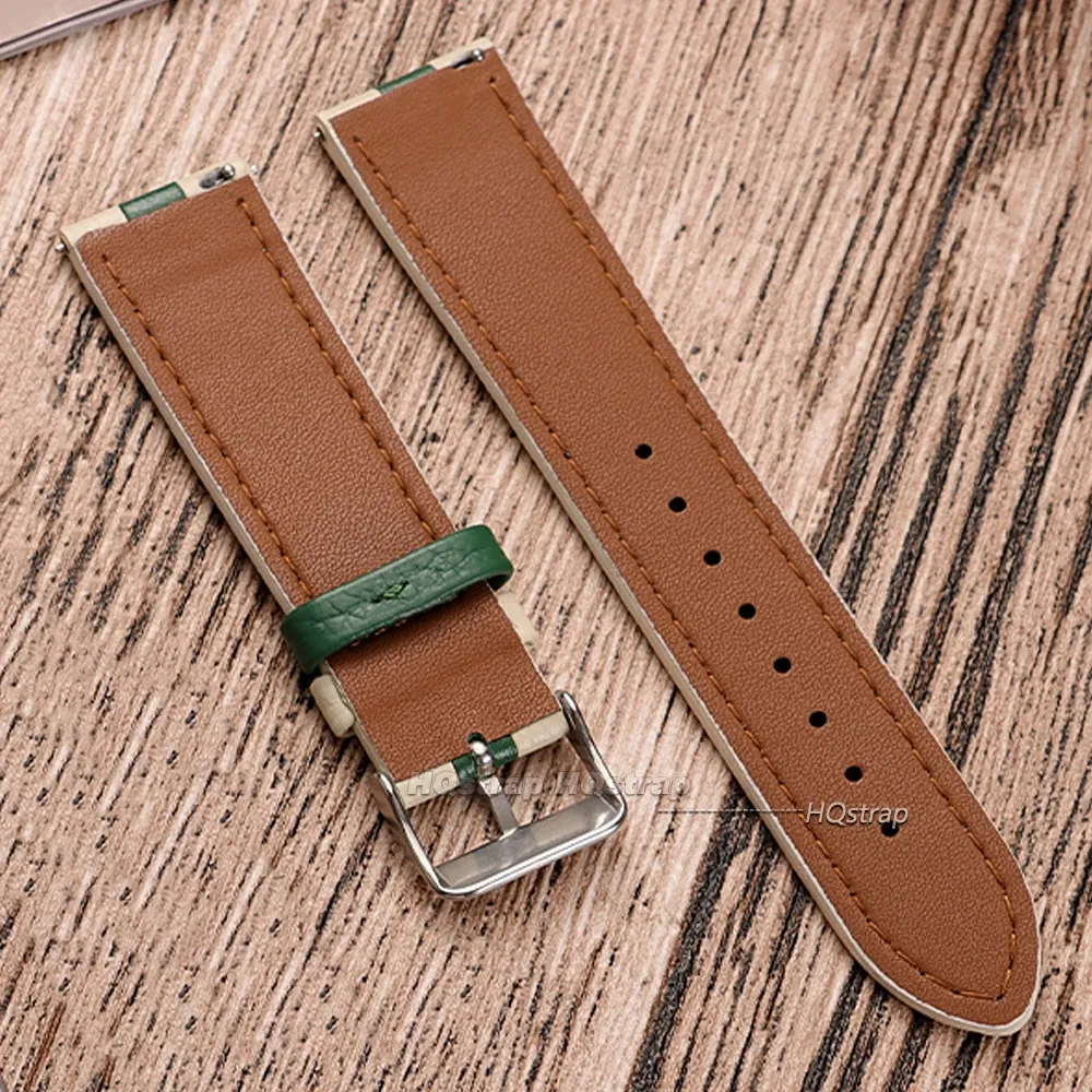 Bracelet montre cuir vache étanche 20 à 22 mm