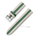 Bracelet montre cuir vache étanche 20 à 22 mm – Couleur du bracelet white green