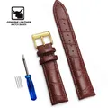 Bracelet montre cuir vachette 12 à 22 mm souple – Band Color Brun foncé 3