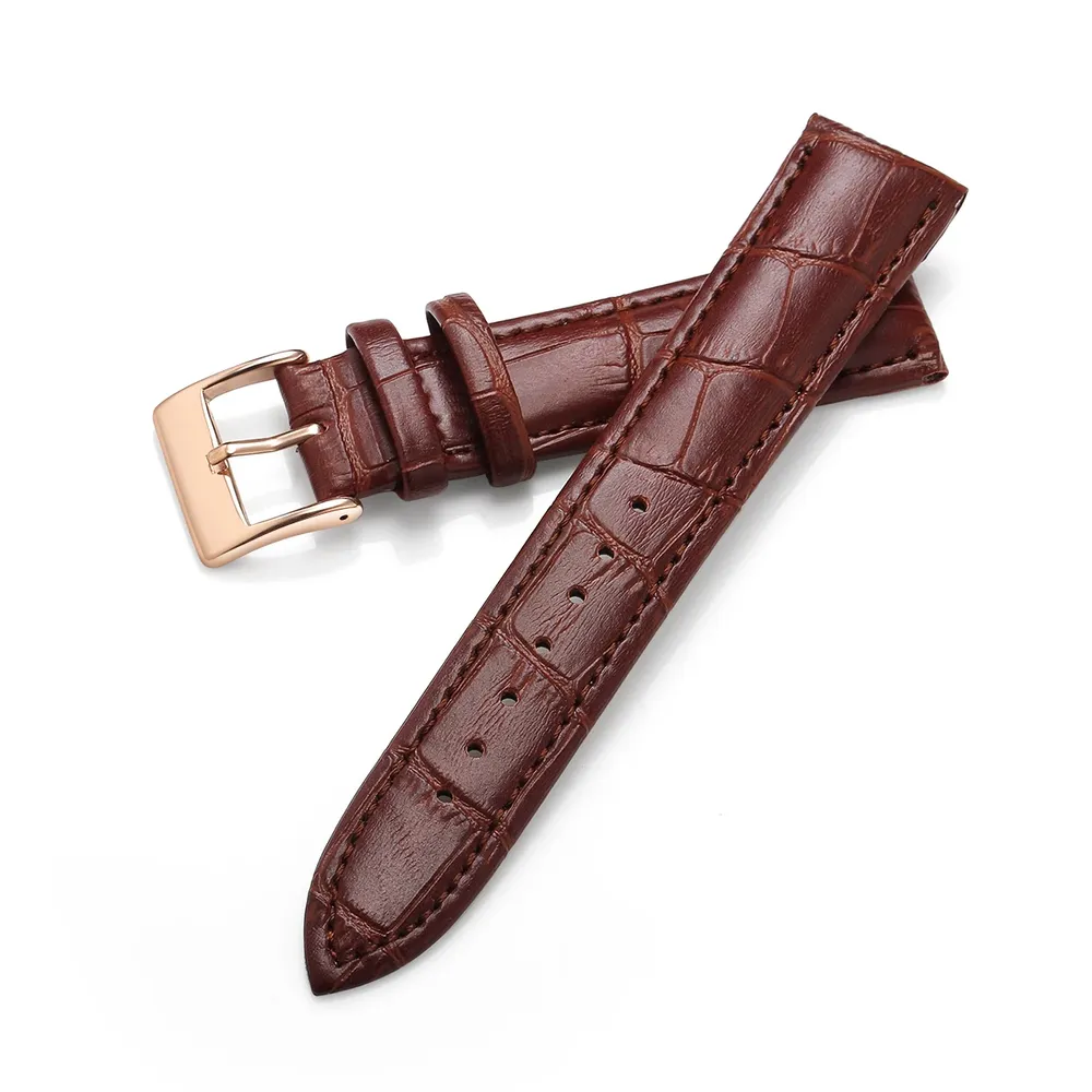 Bracelet montre cuir vachette 12 à 22 mm souple