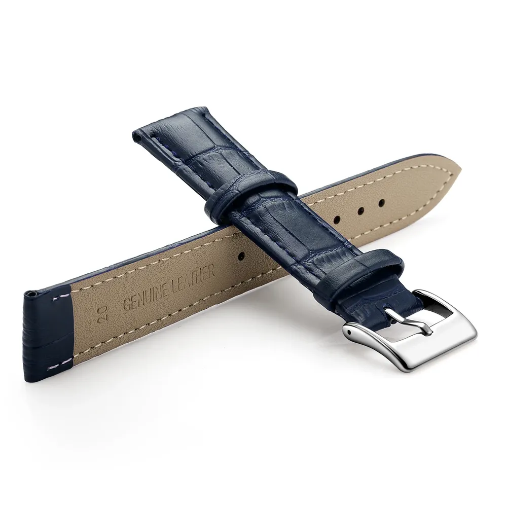 Bracelet montre cuir vachette 12 à 22 mm souple