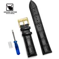 Bracelet montre cuir vachette 12 à 22 mm souple – Band Color Noir 3