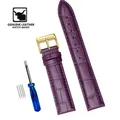 Bracelet montre cuir vachette 12 à 22 mm souple – Band Color Violet 3
