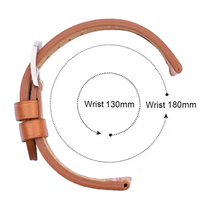 Bracelet montre cuir vachette 18 à 24 mm pour Samsung Gear S3