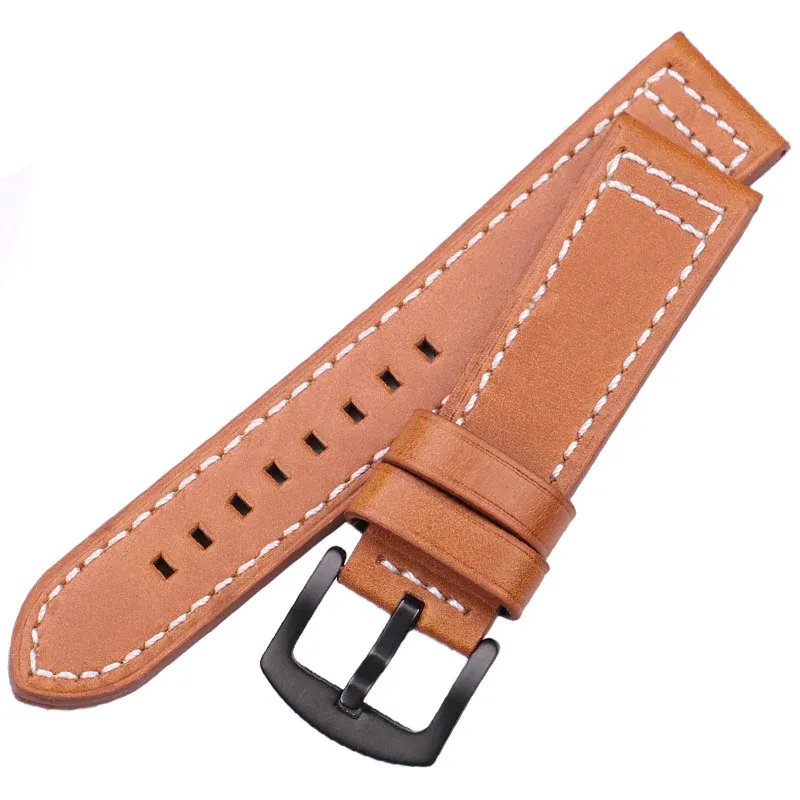 Bracelet montre cuir vachette 18 à 24 mm pour Samsung Gear S3