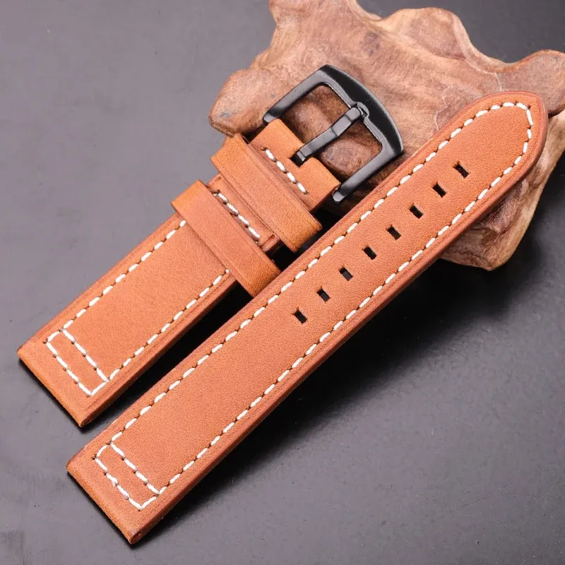 Bracelet montre cuir vachette 18 à 24 mm pour Samsung Gear S3