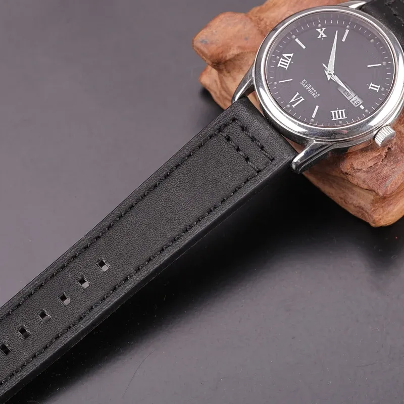 Bracelet montre cuir vachette 18 à 24 mm pour Samsung Gear S3