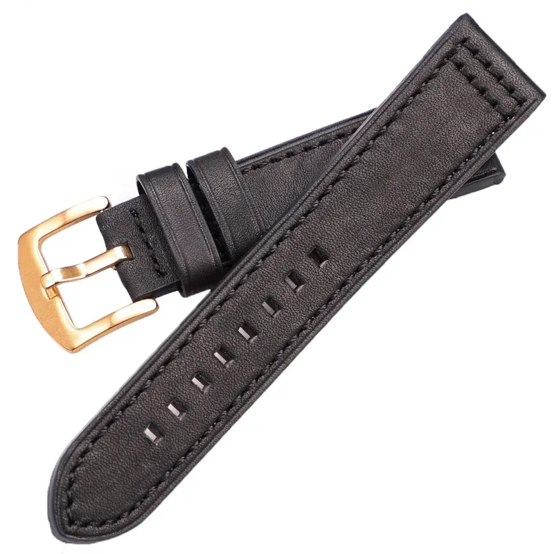 Bracelet montre cuir vachette 18 à 24 mm pour Samsung Gear S3