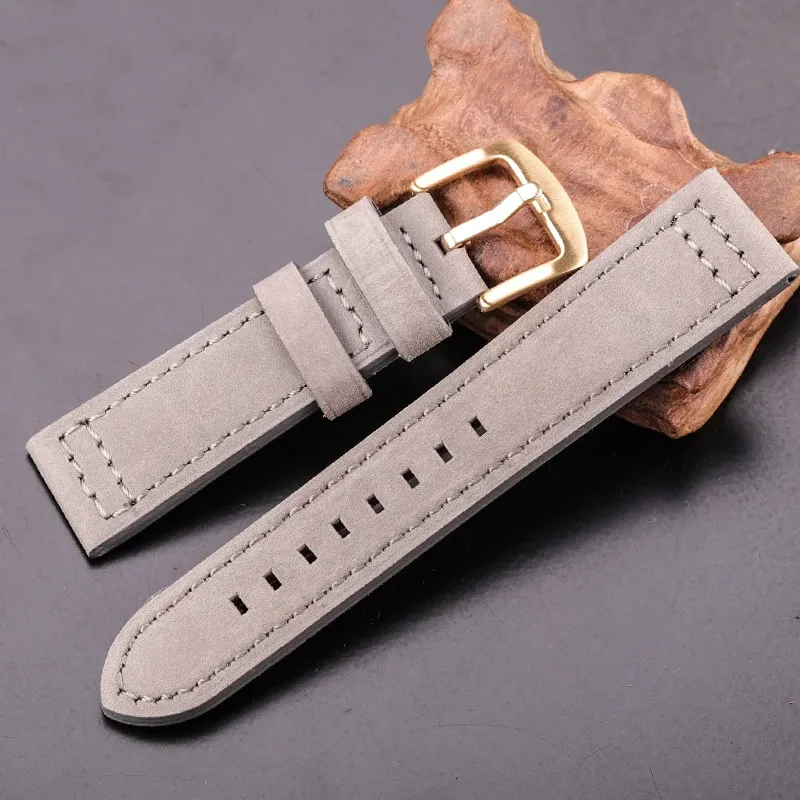 Bracelet montre cuir vachette 18 à 24 mm pour Samsung Gear S3