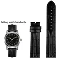 Bracelet montre cuir vachette croco 20 et 22 mm – Couleur du bracelet Black No